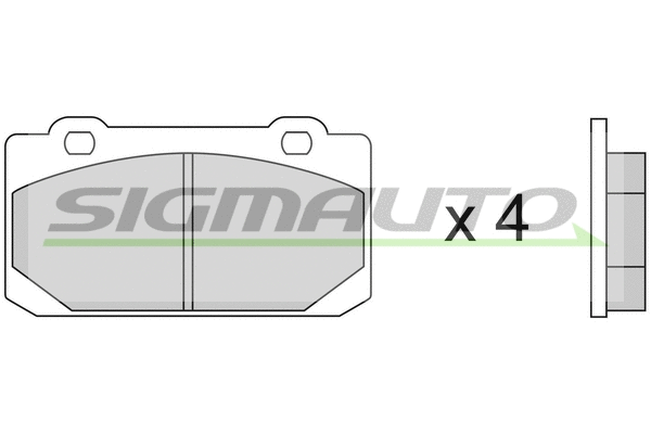 Brake Pad Set, disc brake (SPA240)