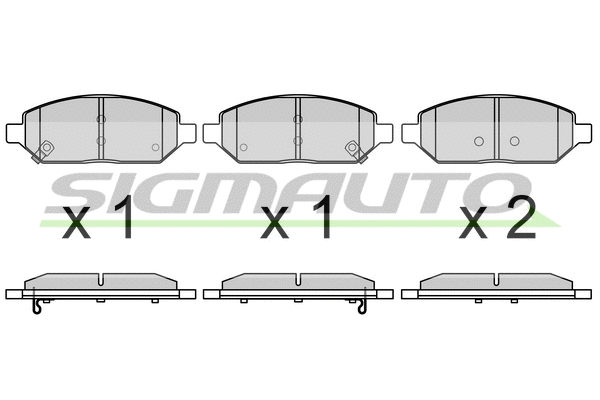 Brake Pad Set, disc brake (SPB767)
