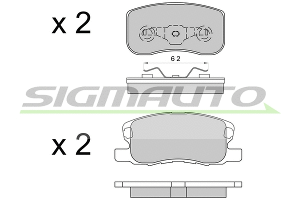 Brake Pad Set, disc brake (SPB578)