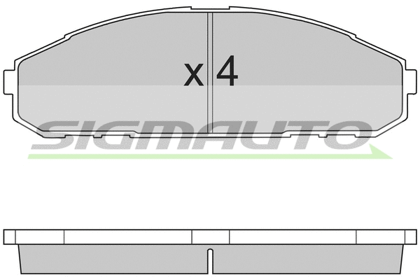 Brake Pad Set, disc brake (SPA762)