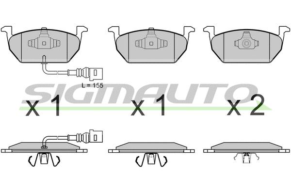 Brake Pad Set, disc brake (SPB631)