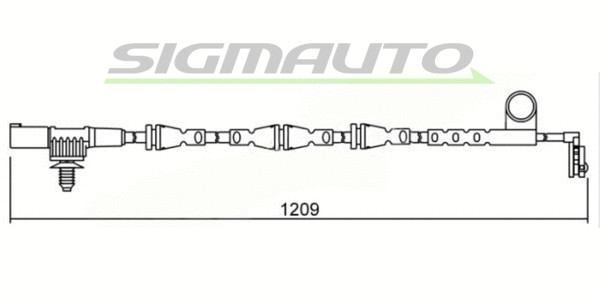 Warning Contact, brake pad wear (WI0642)