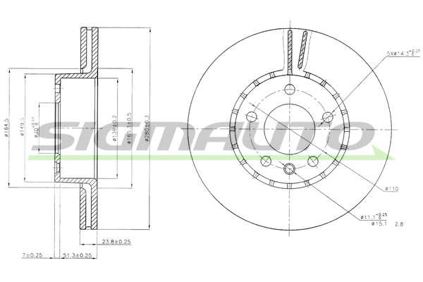 Brake Disc (DBA217V)