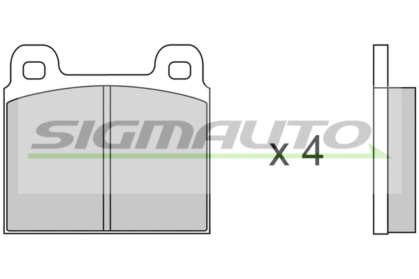 Brake Pad Set, disc brake (SPA011)