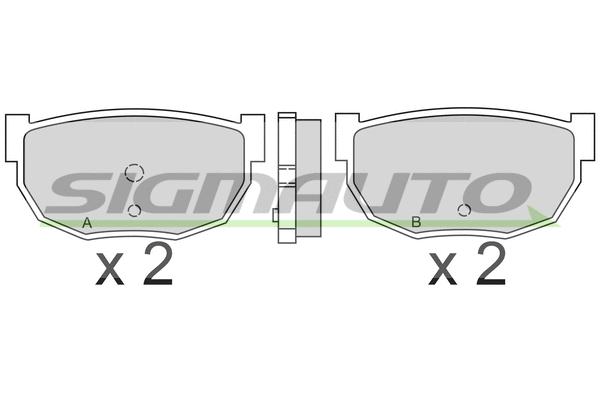 Brake Pad Set, disc brake (SPA304)