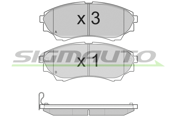 Brake Pad Set, disc brake (SPB232)