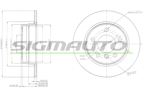 Brake Disc (DBB303S)