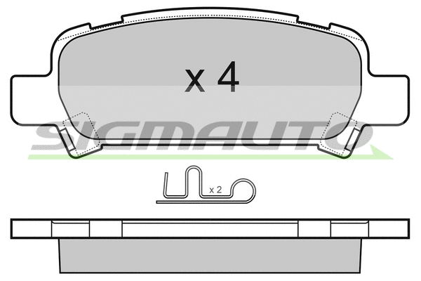 Brake Pad Set, disc brake (SPB056)