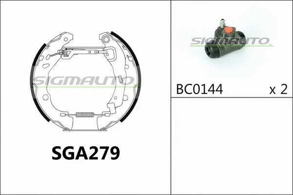 Brake Shoe Set (SGA279)