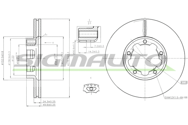 Brake Disc (DB0261V)