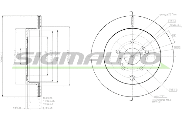 Brake Disc (DBC072V)
