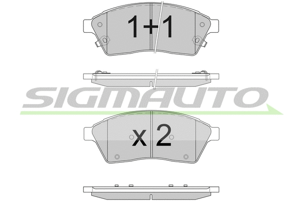 Brake Pad Set, disc brake (SPB595)