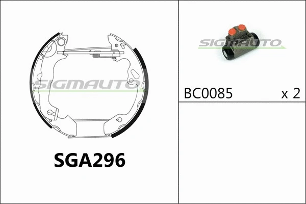 Brake Shoe Set (SGA296)