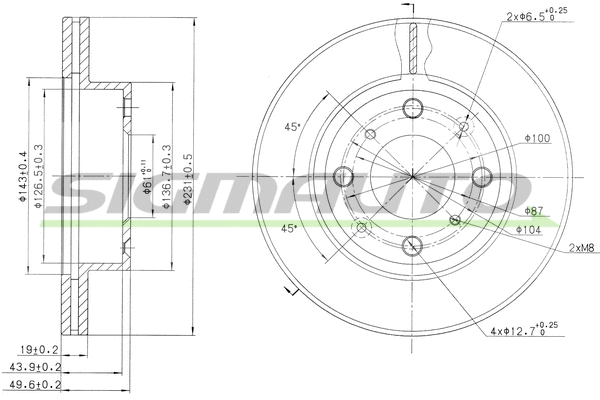 Brake Disc (DBA451V)
