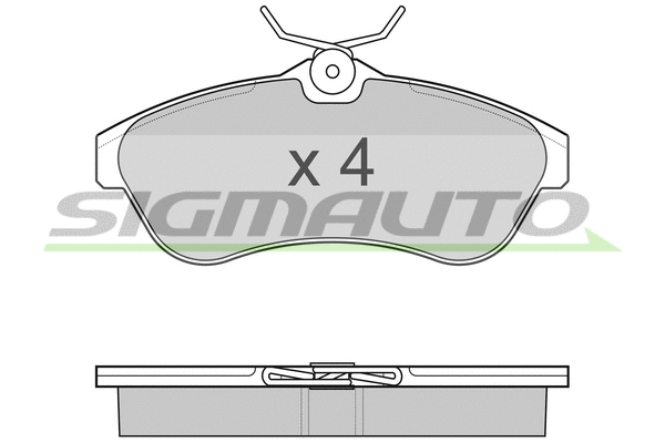Brake Pad Set, disc brake (SPB009)