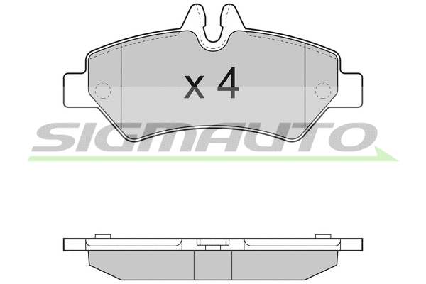 Brake Pad Set, disc brake (SPB293)
