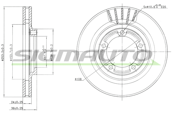 Brake Disc (DBB822V)