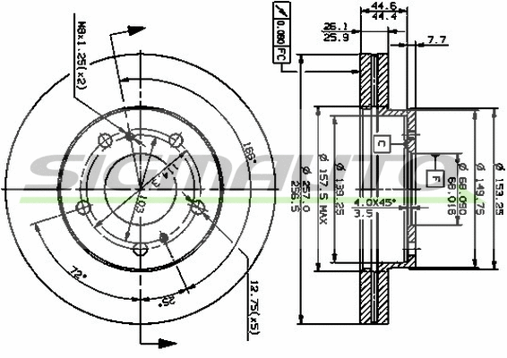 Brake Disc (DBA722V)