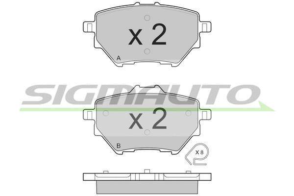 Brake Pad Set, disc brake (SPB561)