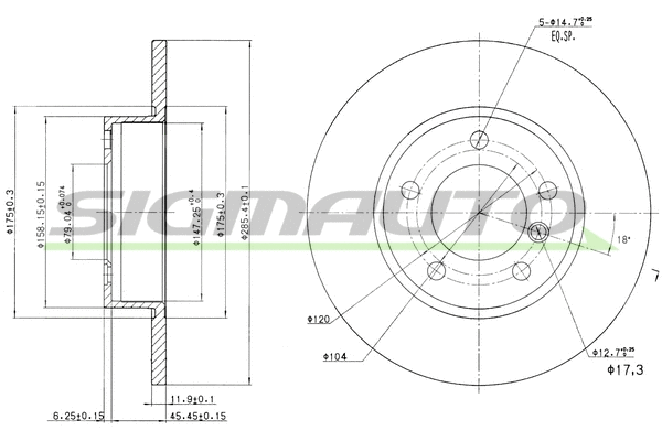 Brake Disc (DBA248S)