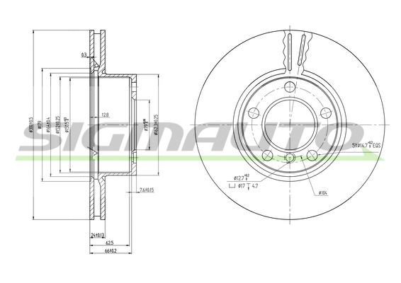 Brake Disc (DBB536V)