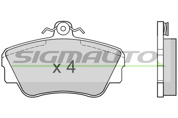 Brake Pad Set, disc brake (SPA464)