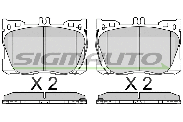 Brake Pad Set, disc brake (SPB762)