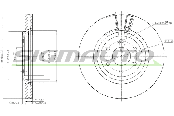 Brake Disc (DBB611V)