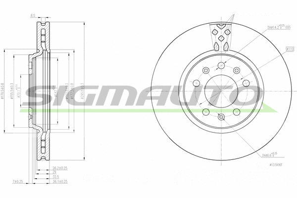 Brake Disc (DBB942V)