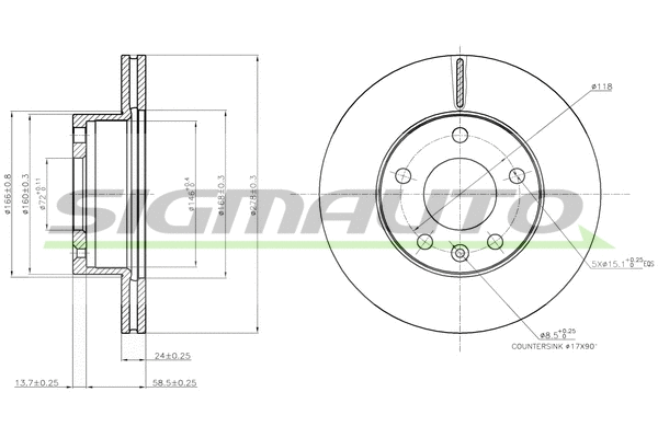 Brake Disc (DBB643V)