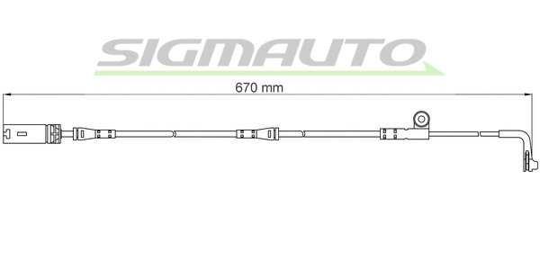 Warning Contact, brake pad wear (WI0602)