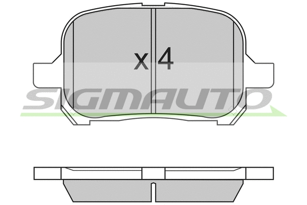 Brake Pad Set, disc brake (SPA761)