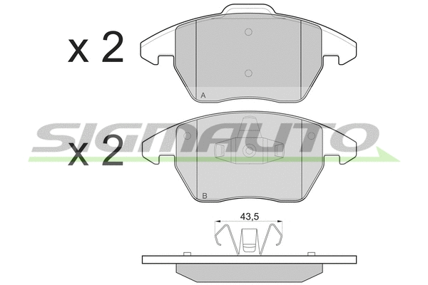 Brake Pad Set, disc brake (SPB174)