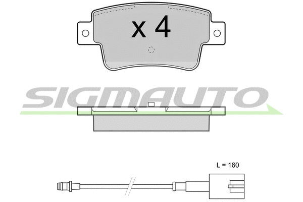 Brake Pad Set, disc brake (SPB427)