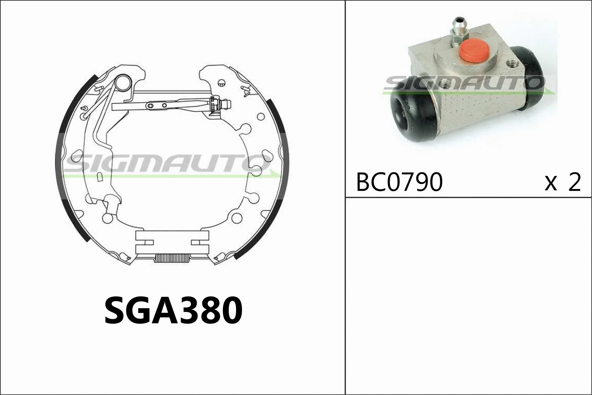 Brake Shoe Set (SGA380)
