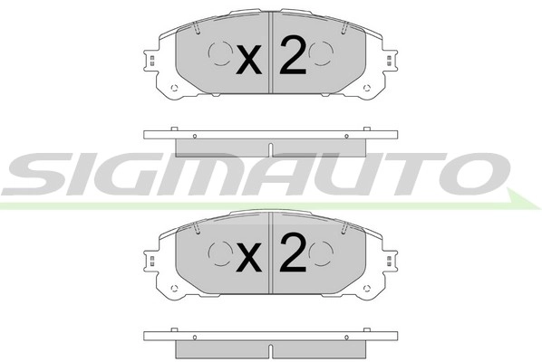 Brake Pad Set, disc brake (SPB908)