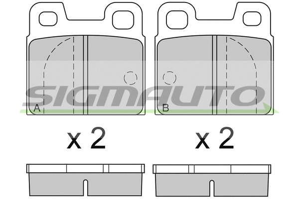 Brake Pad Set, disc brake (SPA090)