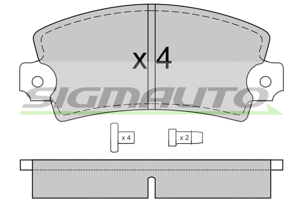 Brake Pad Set, disc brake (SPA220)