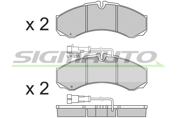 Brake Pad Set, disc brake (SPB361)