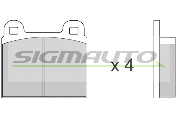 Brake Pad Set, disc brake (SPA082)