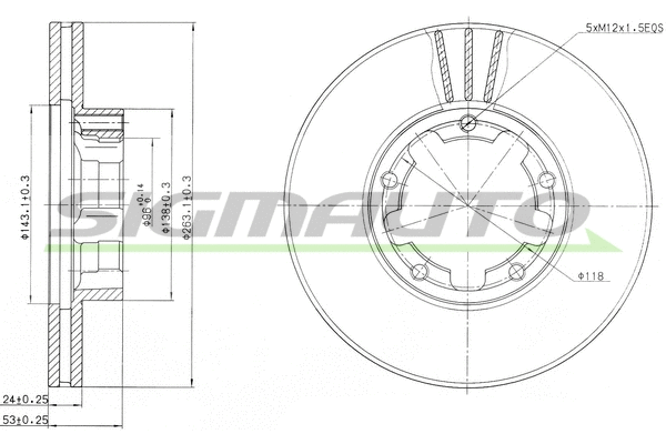 Brake Disc (DBA668V)