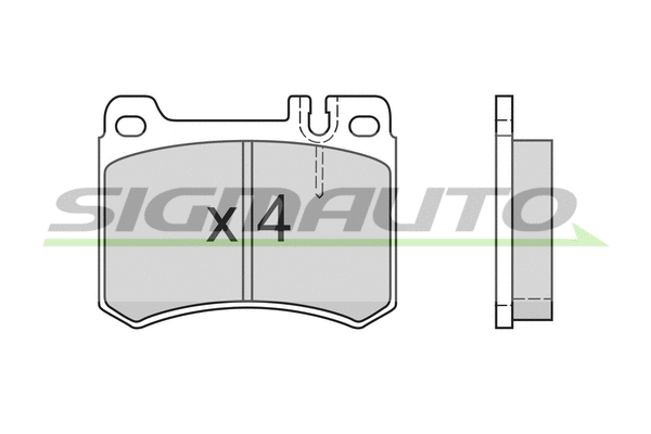 Brake Pad Set, disc brake (SPA410)