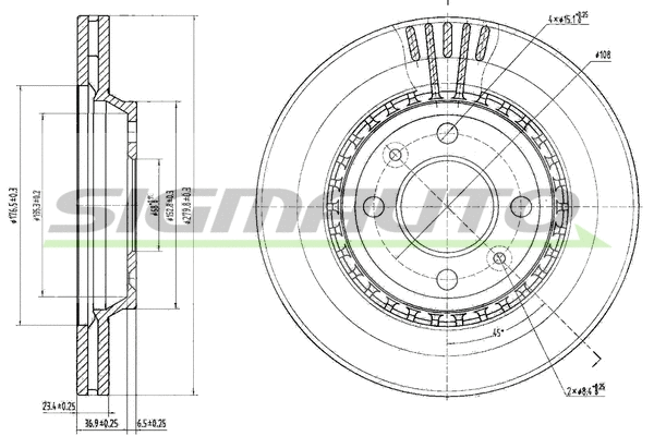 Brake Disc (DBA354V)