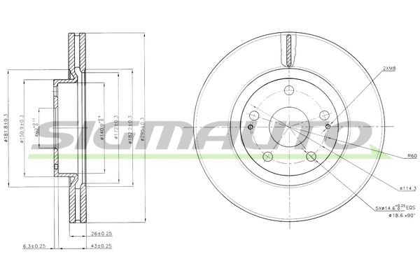 Brake Disc (DBB401V)