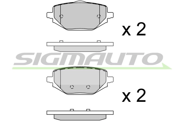 Brake Pad Set, disc brake (SPB923)