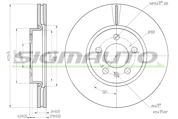 Brake Disc (DBC664V)