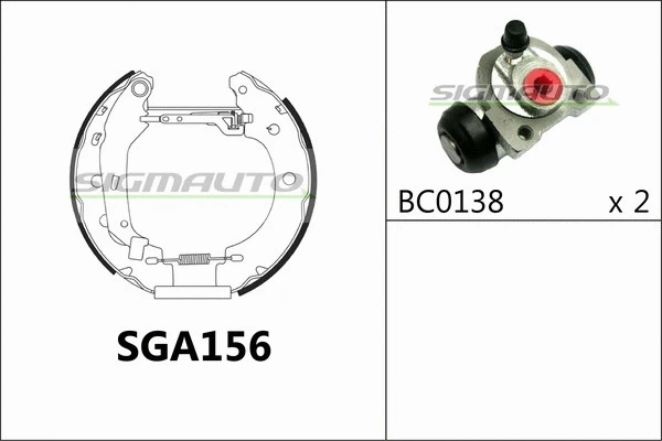 Brake Shoe Set (SGA156)