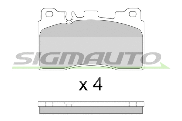 Brake Pad Set, disc brake (SPB778)
