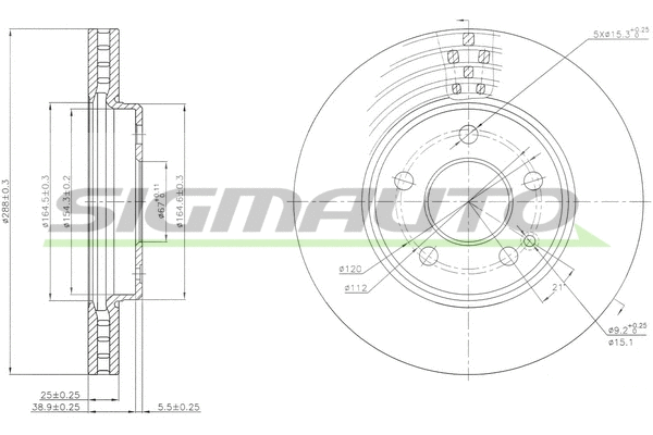 Brake Disc (DBB316V)