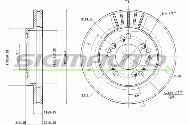 Brake Disc (DBA761V)